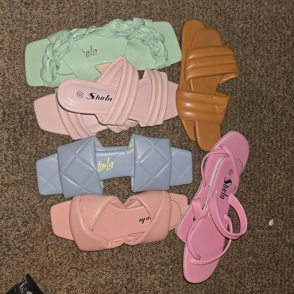 SHEIN Shoes - SHEIN Multicolor Sandal Collection 6 Pairs